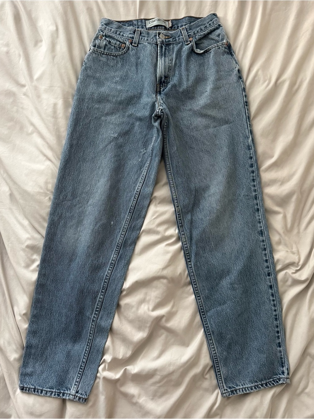 Vtg Levis 560 Y2K Baggy Low Rise Loose Fit Faded Blue Skater Distressed Jeans